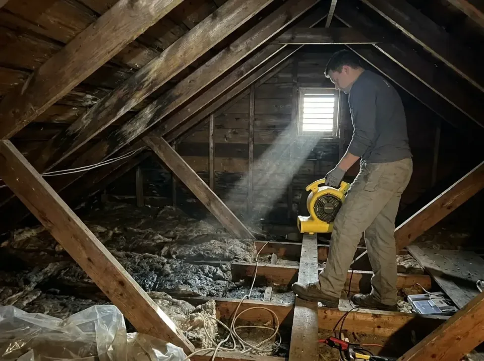 attic-water-damage-drying-proc-007 — frequently asked questions, Emergency Water Extraction & 24/7 Flood Response in Conway,…
